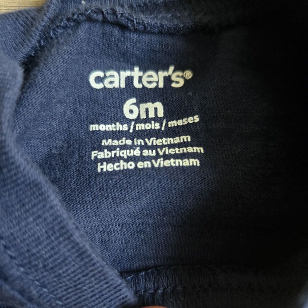 Carter’s 6 Month Baby Boy 6pc Summer Outfit Set Monkey Truck MVP Shirts Shorts - Picture 5 of 16
